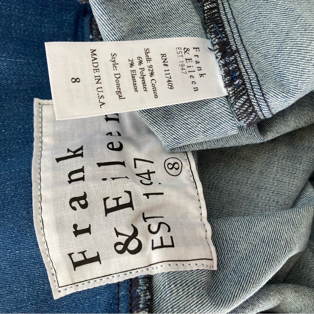 FRANK & EILEEN Donegal Unforgettable Denim Jean Skirt 1977 Medium Wash Grinding - Picture 13 of 17